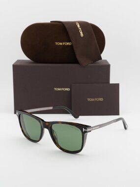 Tom Ford Sinatra FT1104 52N Square Sunglasses - Havana / Green